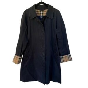 Burberry Vintage Nova Check Mid-length Trench Barn Coat 6